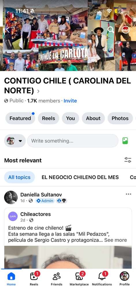 Grupo de Facebook Contigo Chile